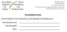 Bild Anmeldeformular